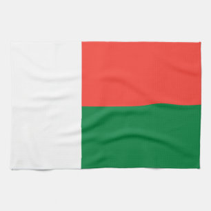 Madagascar Flag Kitchen Towel