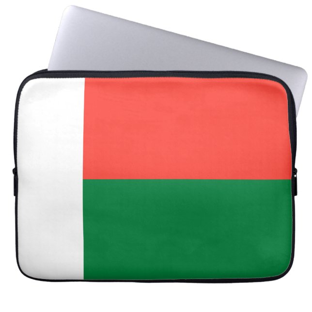 Madagascar flag laptop sleeve (Front)