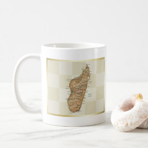 Madagascar Flag + Map Mug