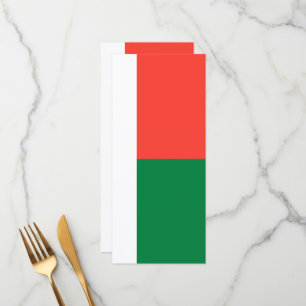 Madagascar flag menu