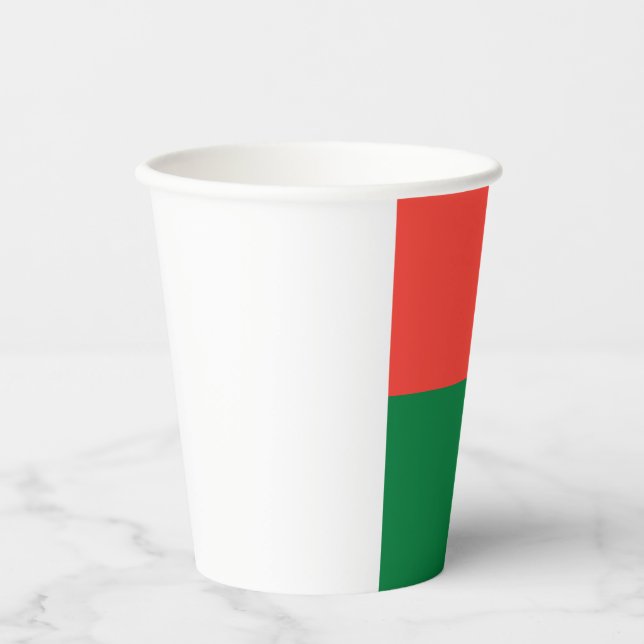 Madagascar Flag Paper Cups (Front)