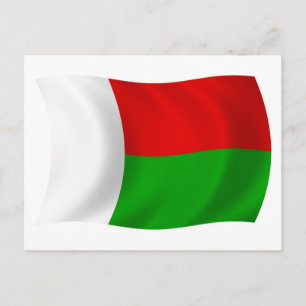 Madagascar Flag Postcard