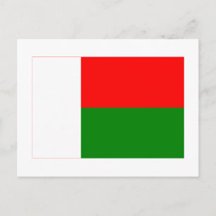 Madagascar Flag Postcard
