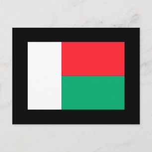 Madagascar Flag Postcard