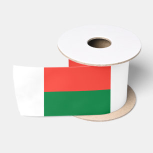 Madagascar Flag Satin Ribbon