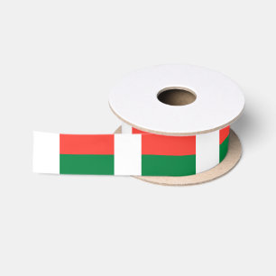 Madagascar Flag Satin Ribbon