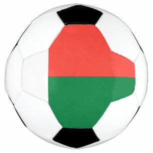 Madagascar flag soccer ball