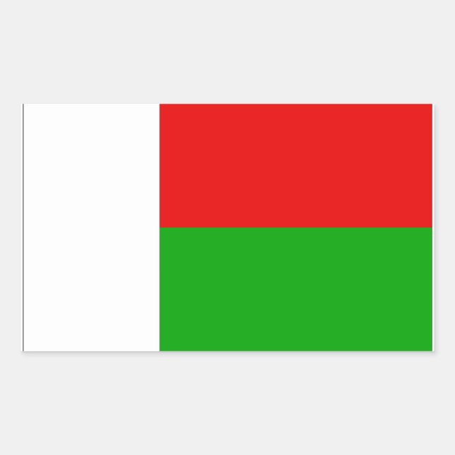 Madagascar Flag Sticker (Front)