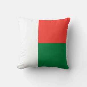 Madagascar Flag Throw Pillow