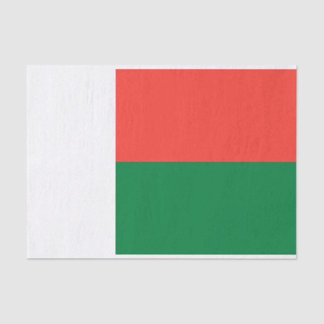 Madagascar Flag Tissue Paper (Front)