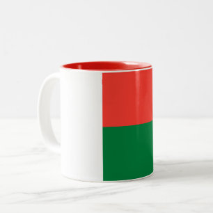 Madagascar Flag Two-Tone Coffee Mug