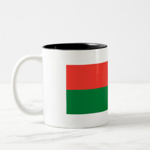 Madagascar Flag Two-Tone Coffee Mug