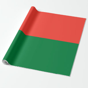 Madagascar flag wrapping paper