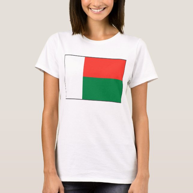 Madagascar Flag x Map T-Shirt (Front)