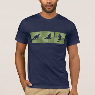 Madagascar fossa ibis sifaka turquoise silhouette T-Shirt