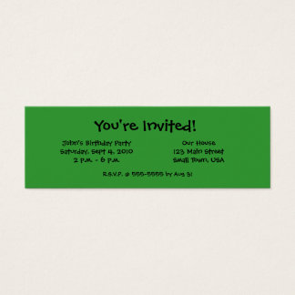 Madagascar Giant Day Gecko Mini Invitation Cards