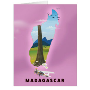 Madagascar Illustrated travel poster
