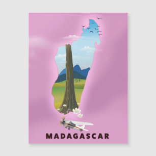 Madagascar Illustrated travel poster