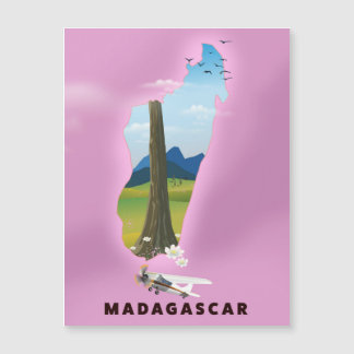 Madagascar Illustrated travel poster