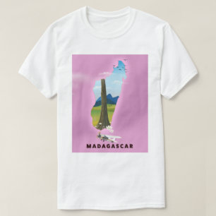 Madagascar Illustrated travel poster T-Shirt