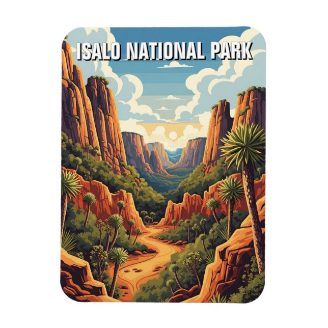 Madagascar Isalo National Park Travel Magnet (Vertical)