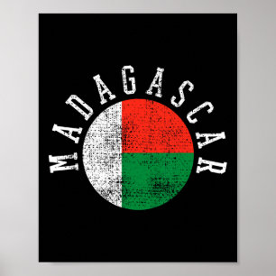 Madagascar Malagasy Flag  Poster