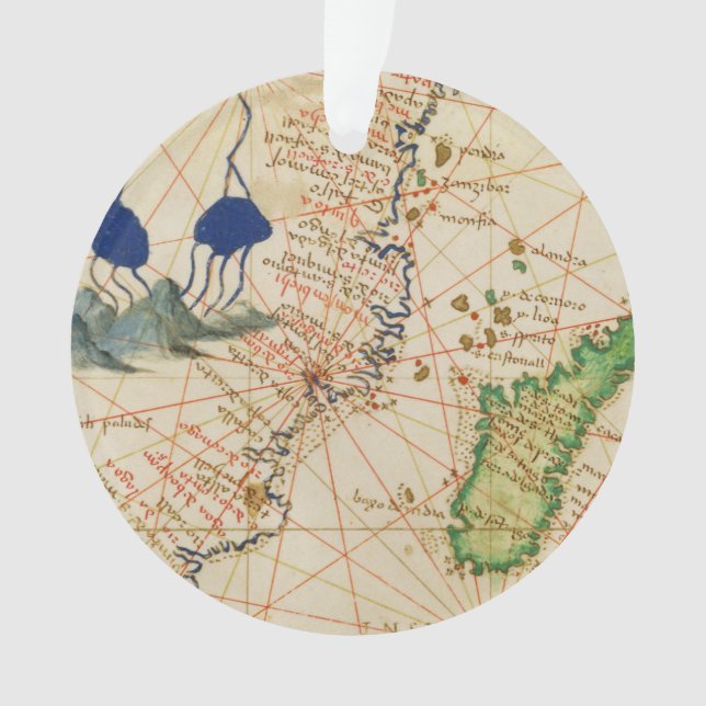 Madagascar Map Ornament (Front)