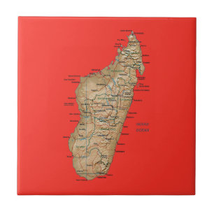 Madagascar Map Tile