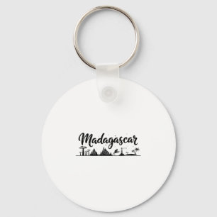 Madagascar Skyline Travel Vacation Outfits  Keychain