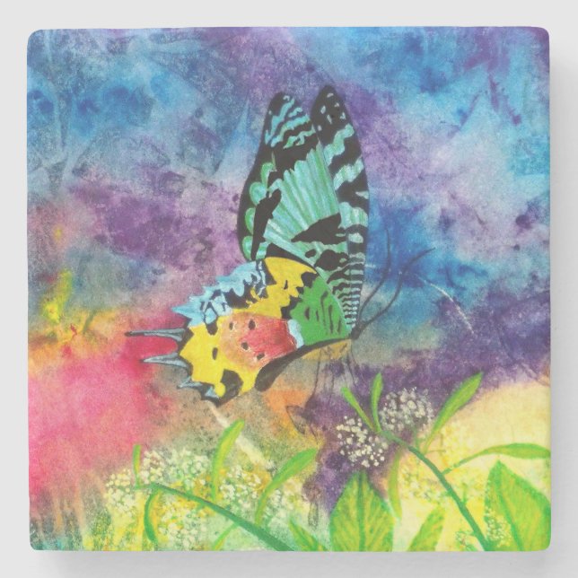 Madagascar Splash Cropped Coaster (Front)