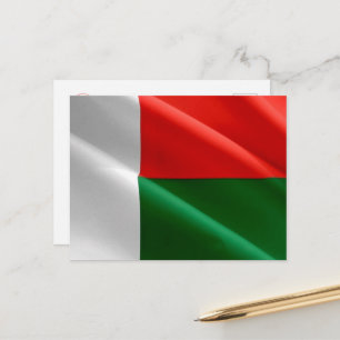 Madagascar - Waving Flag - Postcard