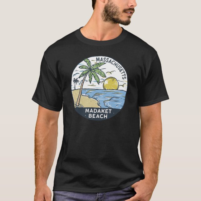 Madaket Beach Massachusetts Vintage T-Shirt (Front)
