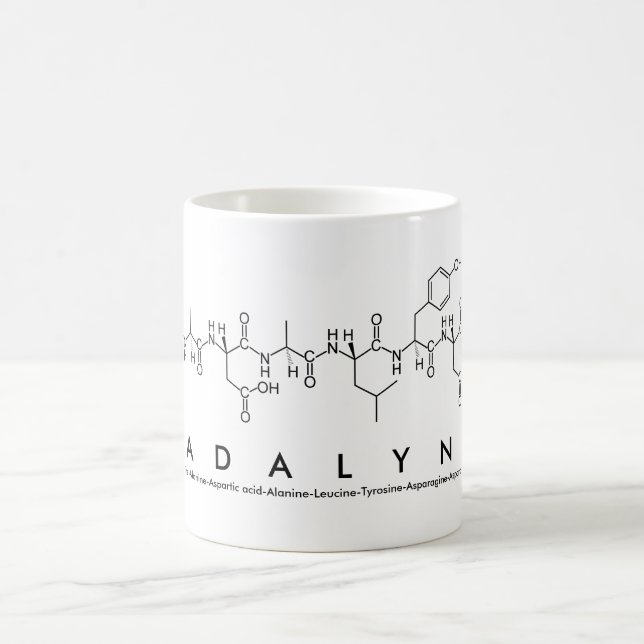 Madalynn peptide name mug (Center)