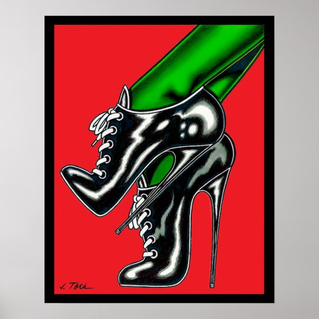 Madam Mars' Lace-Up Heels Poster (Front)