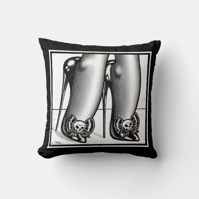 Madam Mars™/Ultra-High Heels Throw Pillow (Front)
