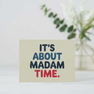 Madam President 2024 Election Vote Democrat Voting Postcard