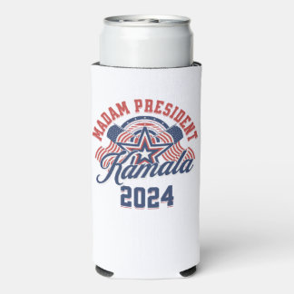 Madam President Kamala Harris 2024 Seltzer Can Cooler