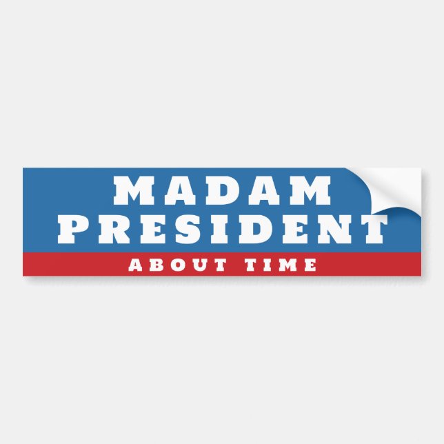 Madam President Kamala Harris Bumper Sticker (Front)
