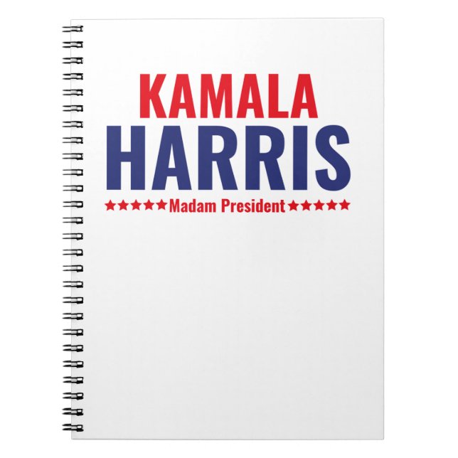 Madam President Kamala Harris Notebook (Front)
