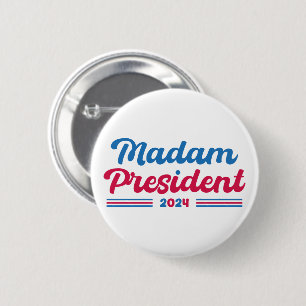 Madam President Kamala Harris Typographic Election 2 Inch Round Button