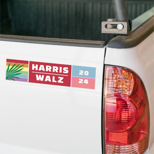 MADAM PRESIDENT KAMALA HARRIS WALZ 2024 BUMPER STICKER (On Truck)