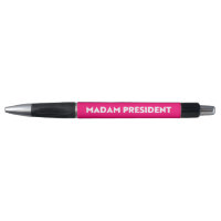 Madam President modern bold typography hot pink