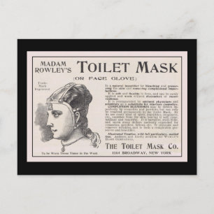 Madam Rowley's Toilet Mask Advertisement Postcard