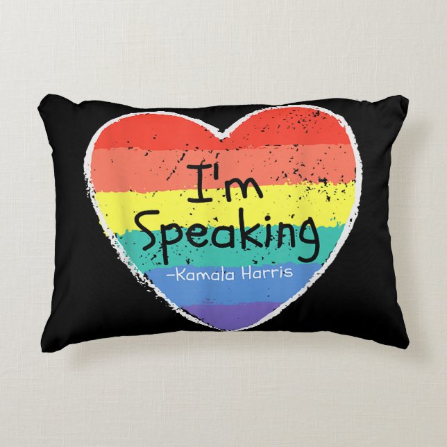 Madam Vice President I'm Speaking Kamala Harris gi Accent Pillow (Front)