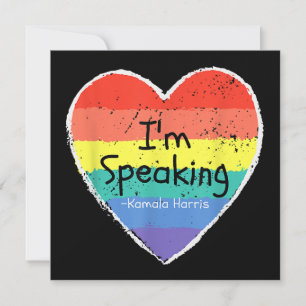 Madam Vice President I'm Speaking Kamala Harris gi Invitation