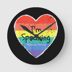 Madam Vice President I'm Speaking Kamala Harris gi Round Clock