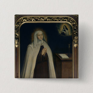 Madame Acarie  known as Marie de l'Incarnation 2 Inch Square Button