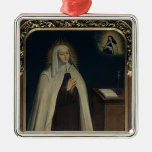 Madame Acarie known as Marie de l'Incarnation Metal Ornament