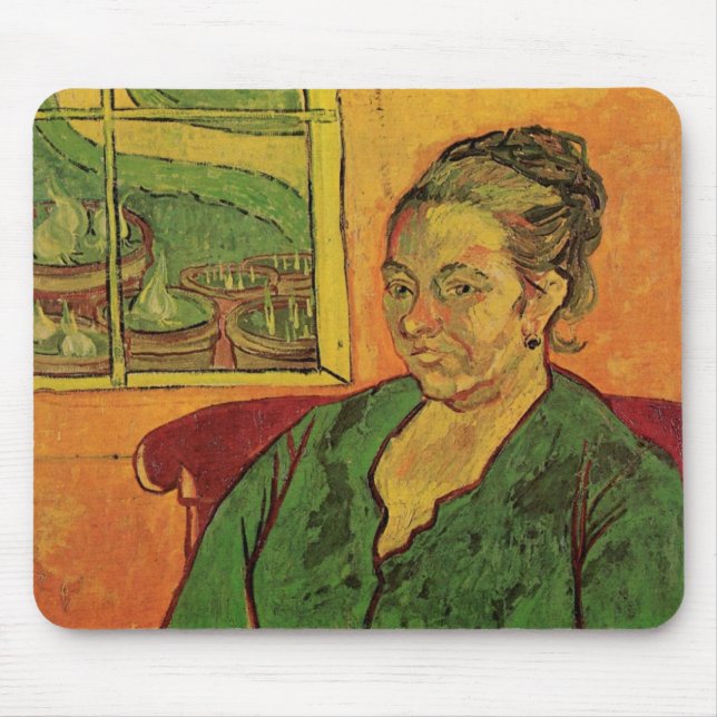 Madame Augustine Roulin by Vincent van Gogh Mouse Pad (Front)