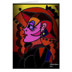 Madame avec le casquette